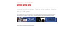 Desktop Screenshot of internet-en-deplacement.com